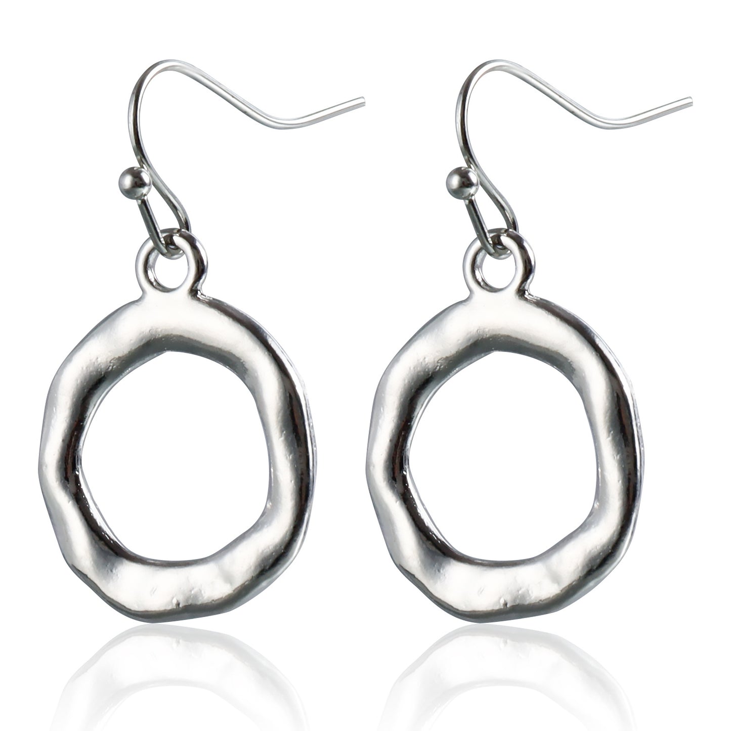 Collar Punk de Círculo Hueco Geométrico para Mujer, Aleación Chapada, Gargantilla de Moda Minimalista