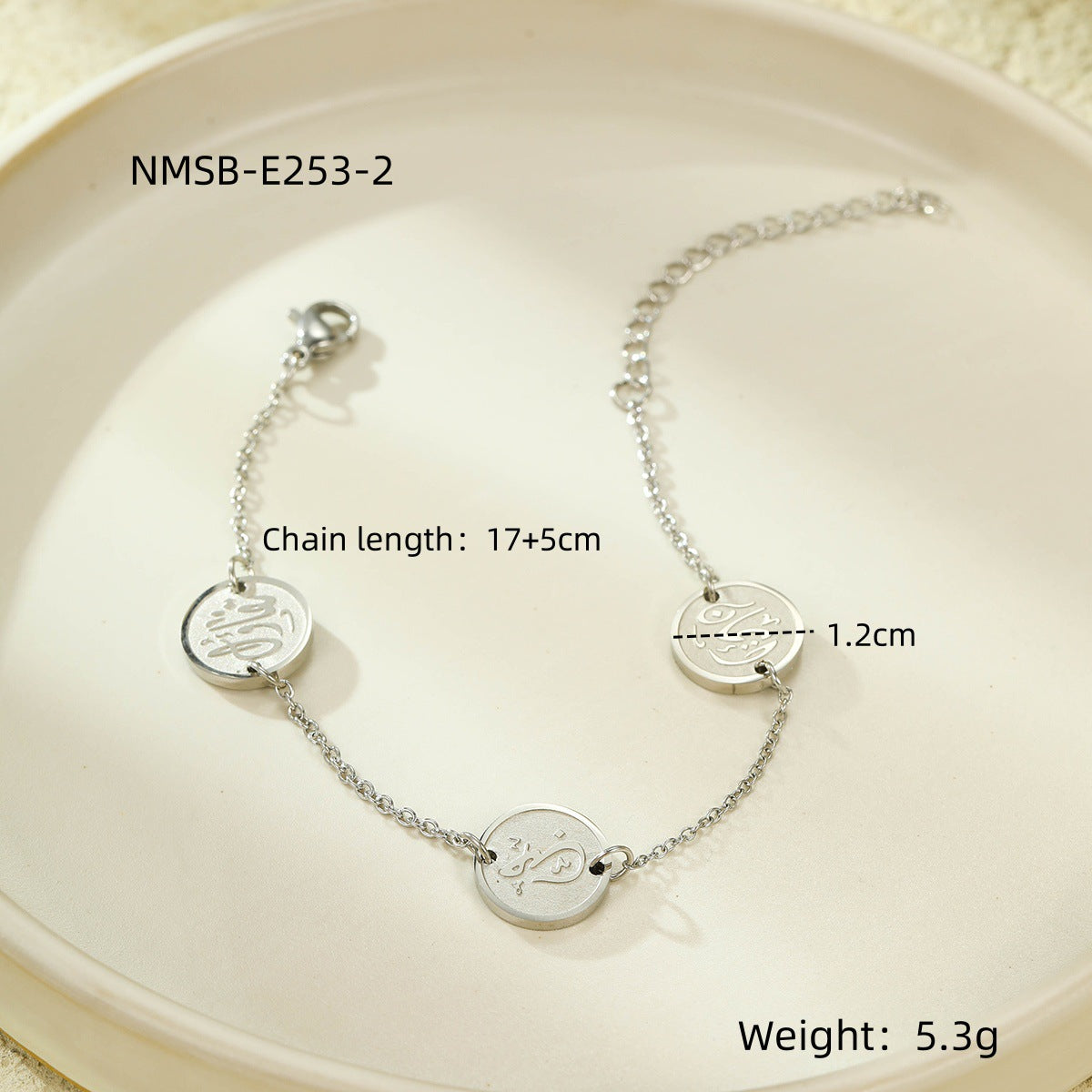 Elegante Pulsera Redonda Unisex de Acero Inoxidable con Colgante y Baño de Titanio, Soporte para Grabado, Resistente a la Decoloración y Diseño Versátil