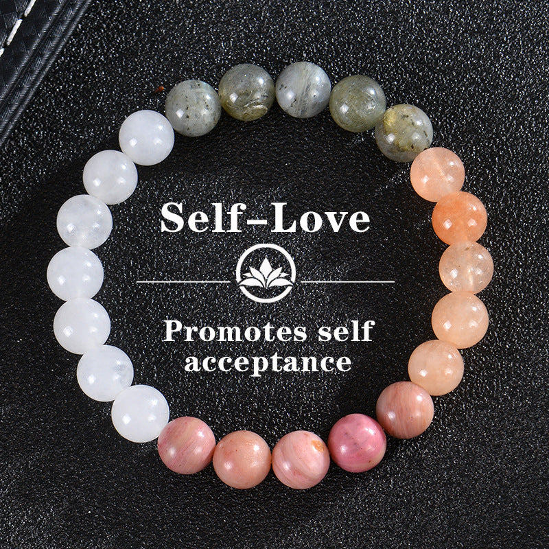 Bohemian 7 Chakras Tiger Eye Agate Crystal Beaded Bracelet Unisex Geometric Round Yoga Jewelry