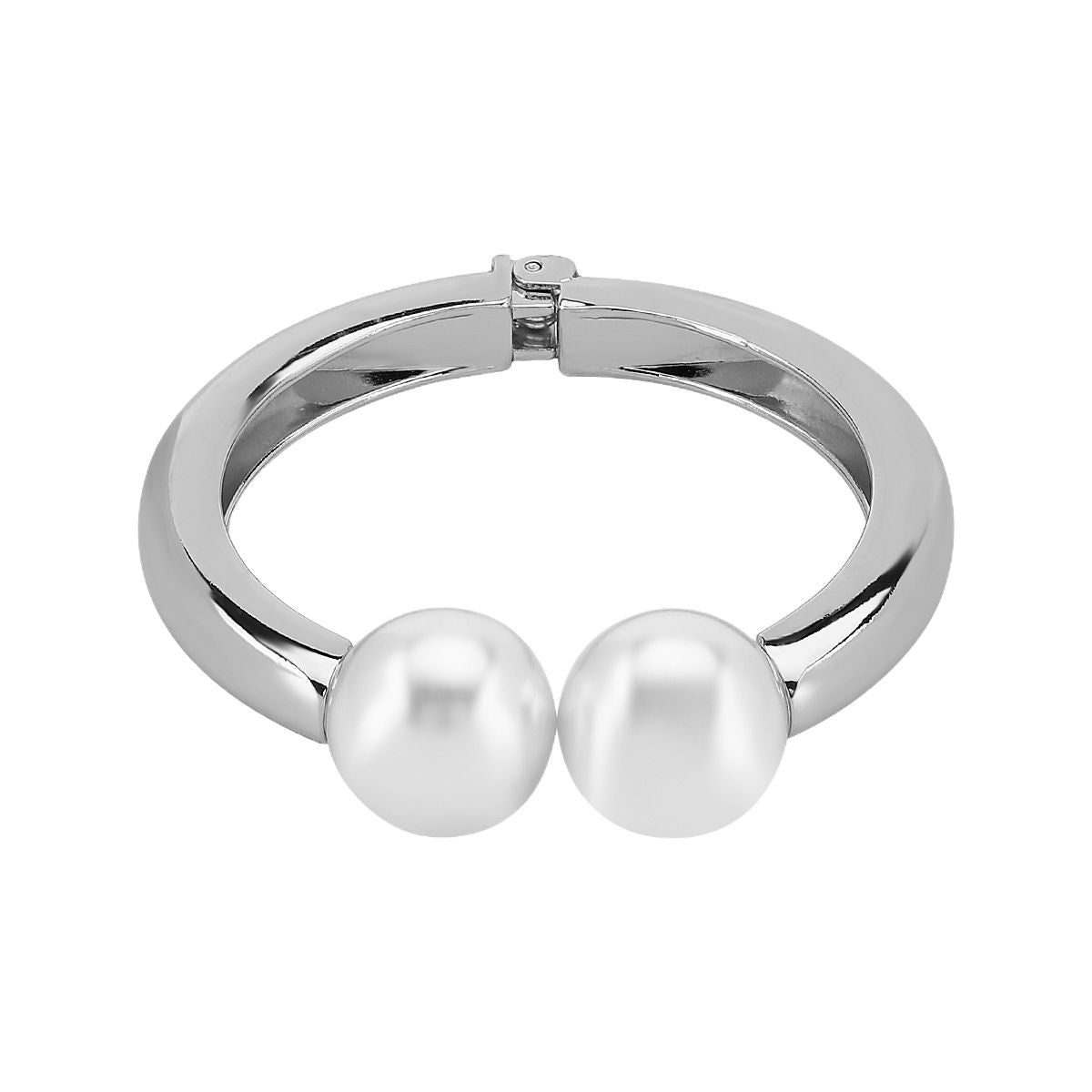 Bracciale primaverile esagerato con perle geometriche in lega con finitura galvanica da donna