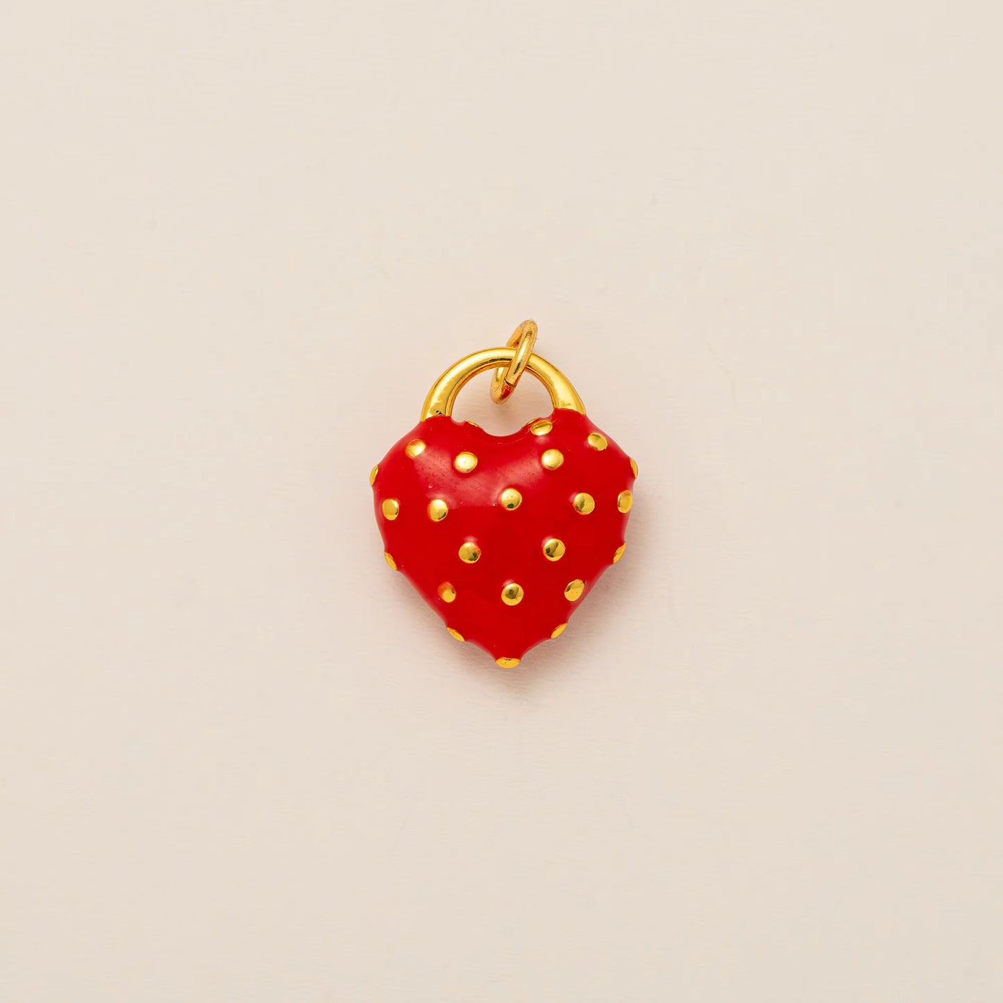 Sweet Heart Geometric Brass Cubic Zirconia Pendant Necklace