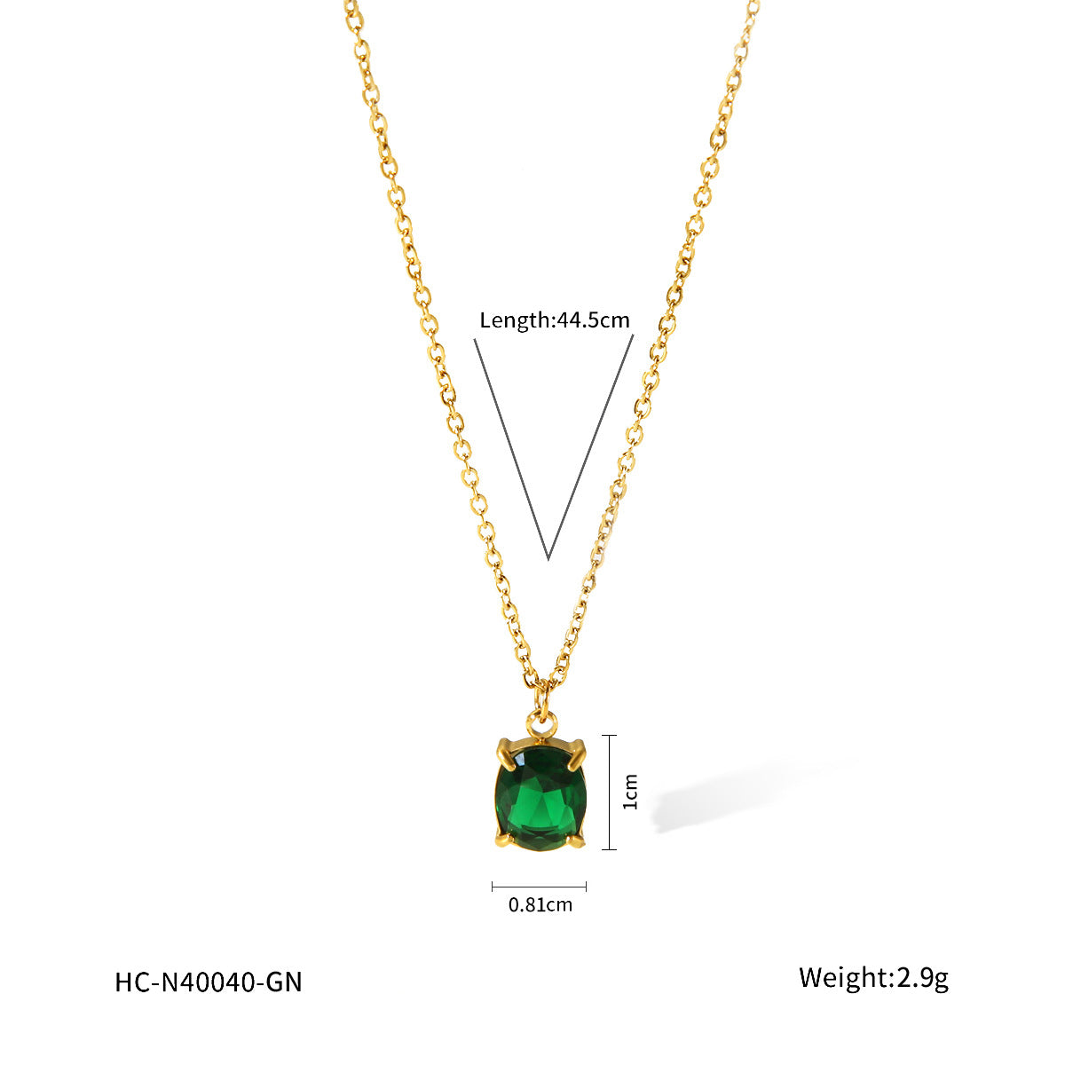 Minimalist Geometric Stainless Steel Necklace for Women with Zircon Inlay, Hypoallergenic and Fade-Resistant Pendant Jewelry