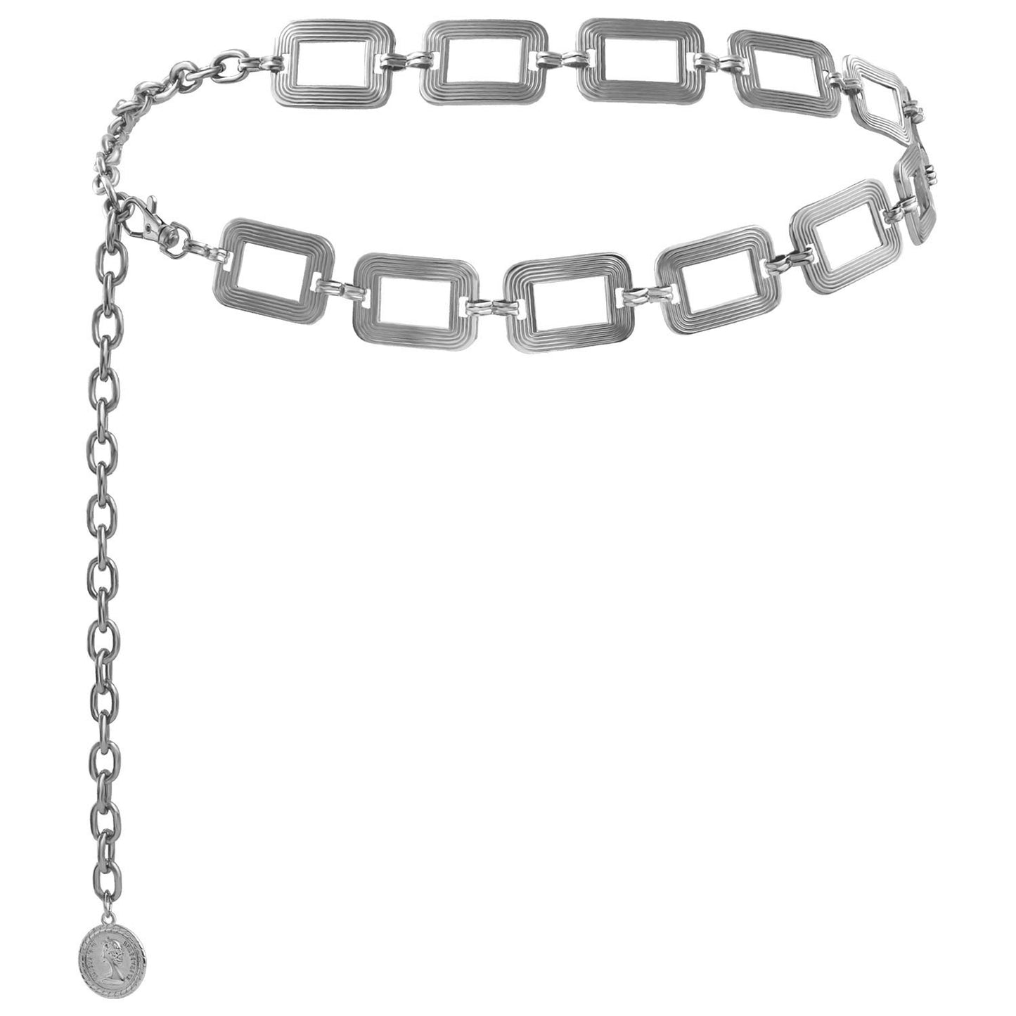 Punk Streetwear Sun Moon Metal Body Chain for Women