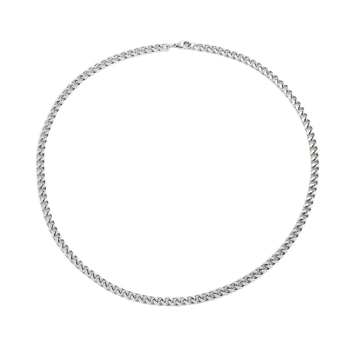 Hip-hop Streetwear U-shaped Plated Iron Cuban Link Chain Necklace for Men