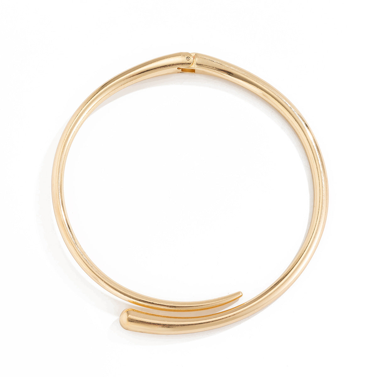Collana girocollo minimalista in lega geometrica da donna con design asimmetrico e irregolare