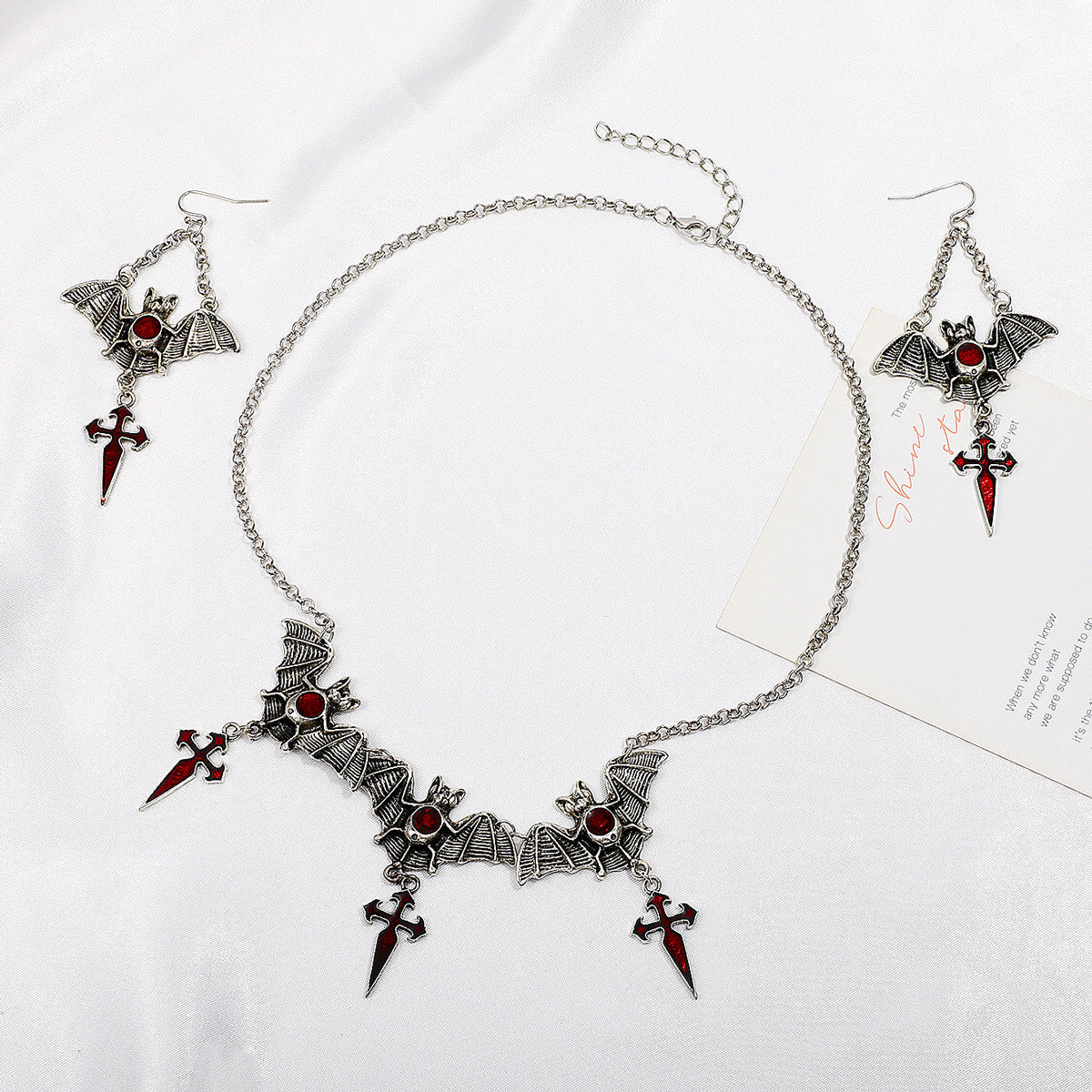 Collana con ciondolo ragnatela gotica vintage da donna, corta, in lega, con finitura placcata nera