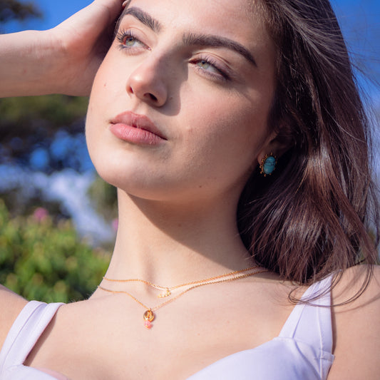 Luxury Style Crab Claw Shaped Pendant Necklace in Stainless Steel with 18K Gold Plating and Titanium Steel Charm