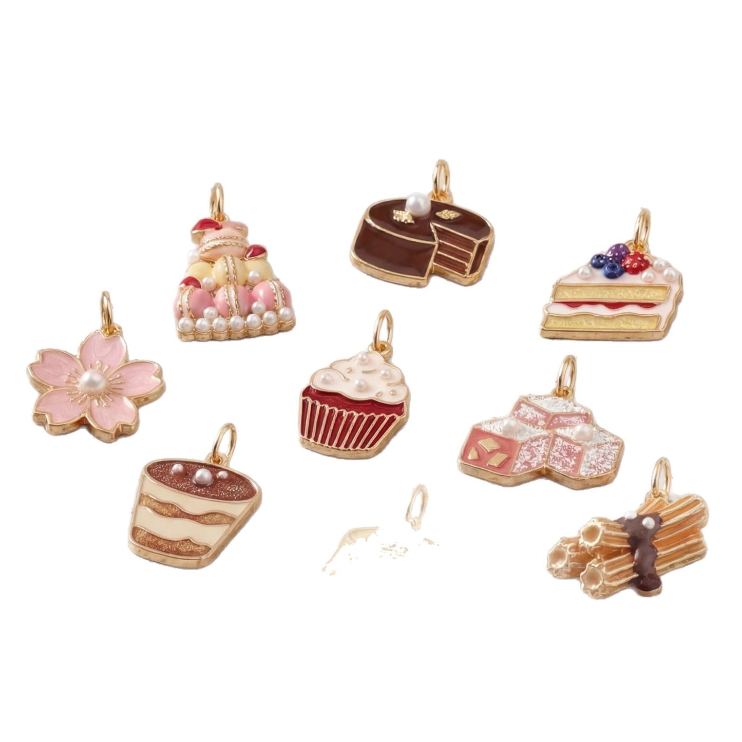 Sweet Plated Brass Food Series Charm Bar