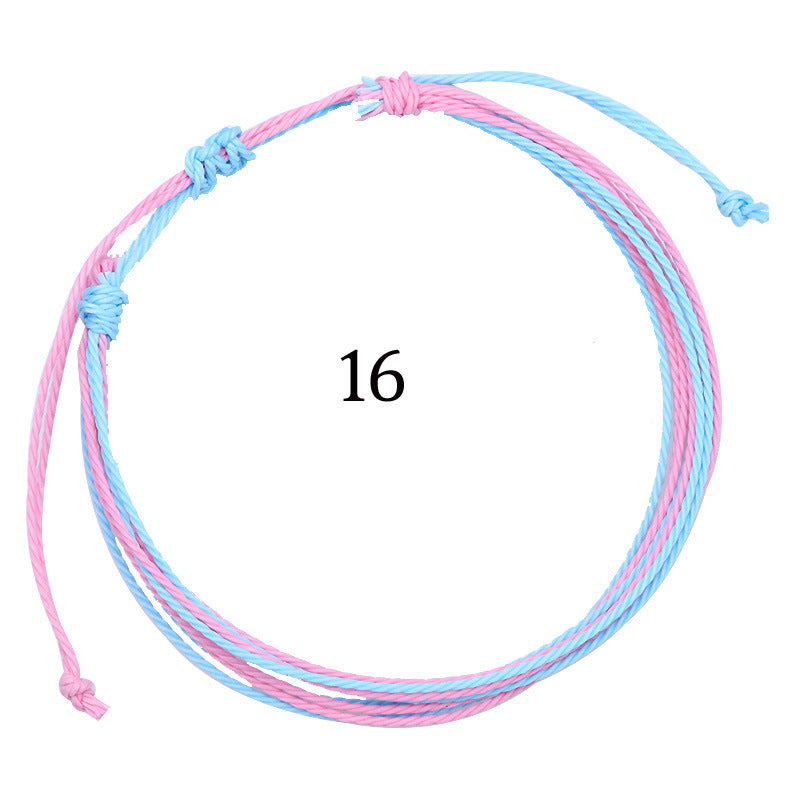 Handmade Braided Heart Nylon Friendship Bracelet Unisex