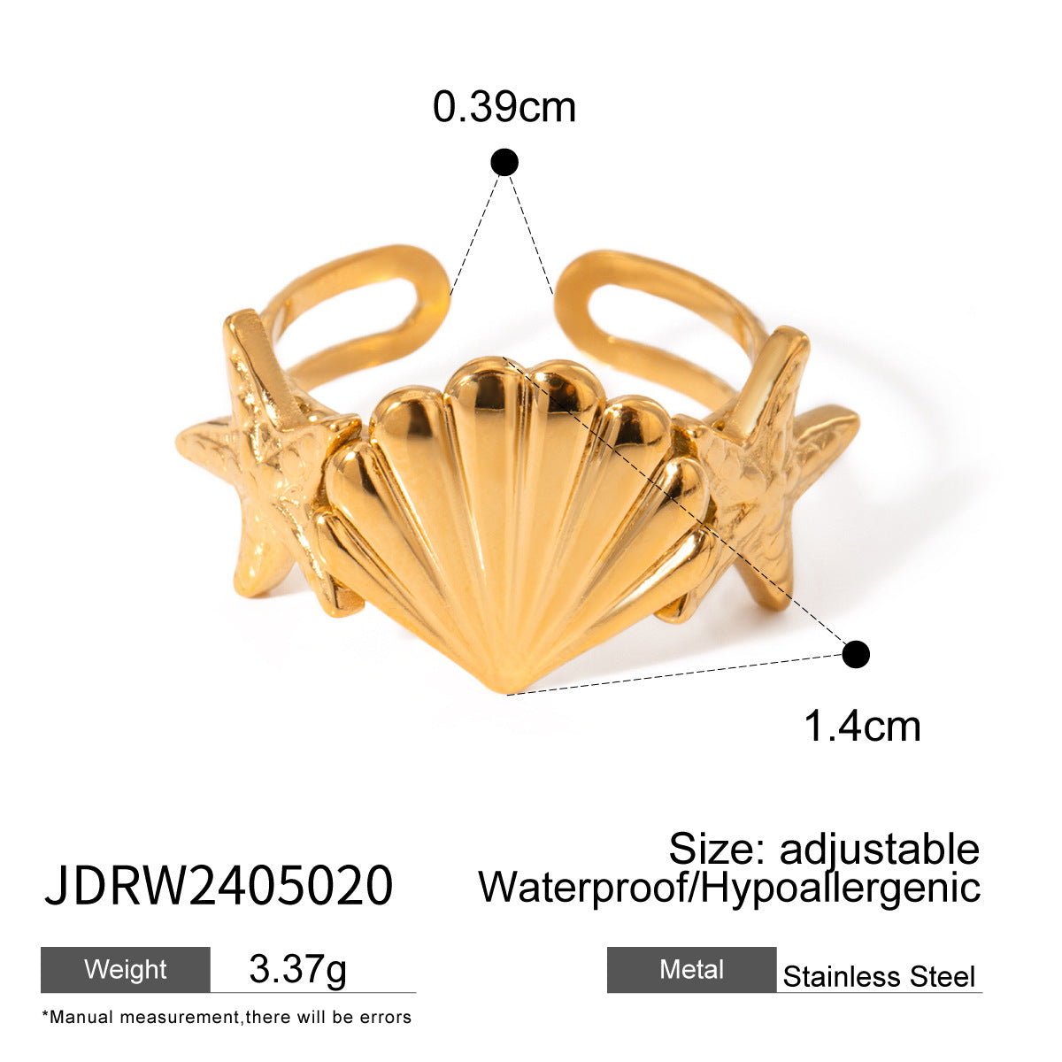 Bracciale da donna placcato in acciaio al titanio con forme geometriche