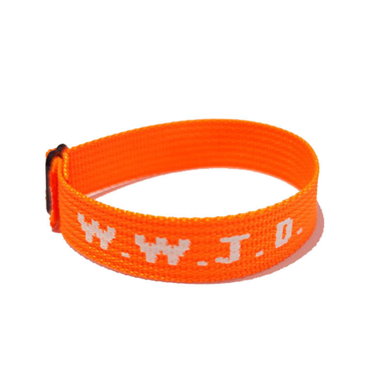 Casual Sporty Unisex Nylon Letter Wristband Bracelet Adjustable