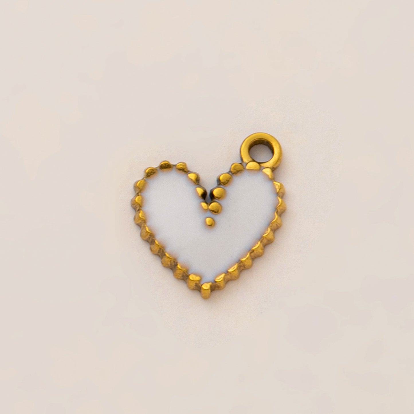 Vintage Plated Stainless Steel Starfish Heart Fish Rectangle Geometric Pearl Inlay Charm Bar