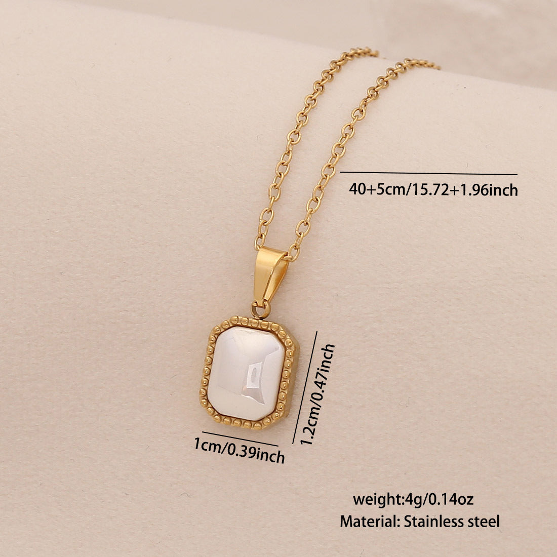 Minimalist Heart and Star Pendant Necklace in Stainless Steel with Geometric Design for Women