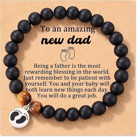 Matte Black Tiger Eye Agate Geometric Stainless Steel Bracelet for Men
