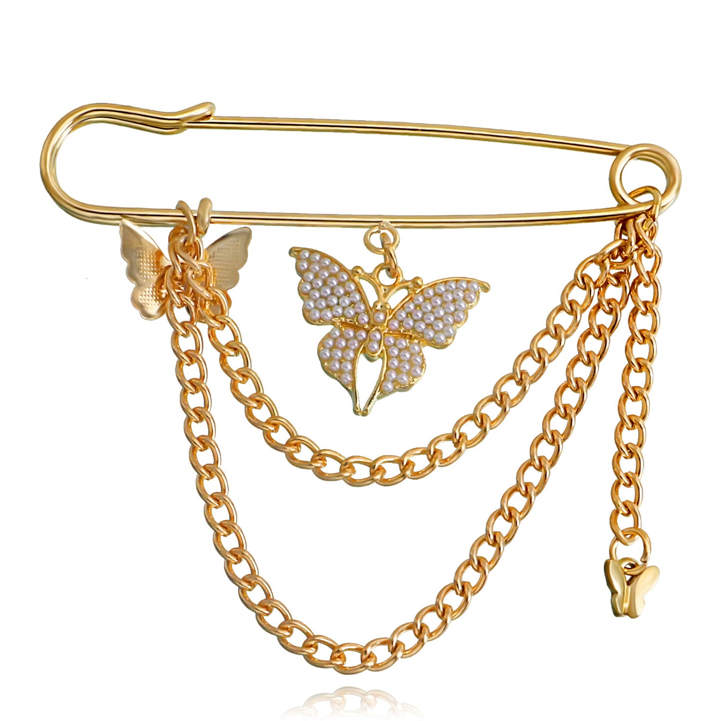 Retro Geometric Alloy Brooch with Electroplated Finish for Women Fashion Accessory
