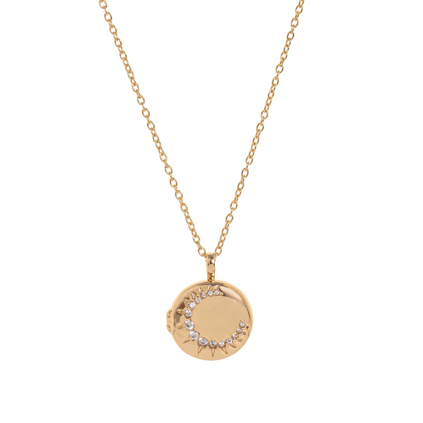 Natural Minimalist Heart and Floral Album Pendant Necklace with 18K Gold Plated Copper, Square Snap-Open Locket on Twisted Chain