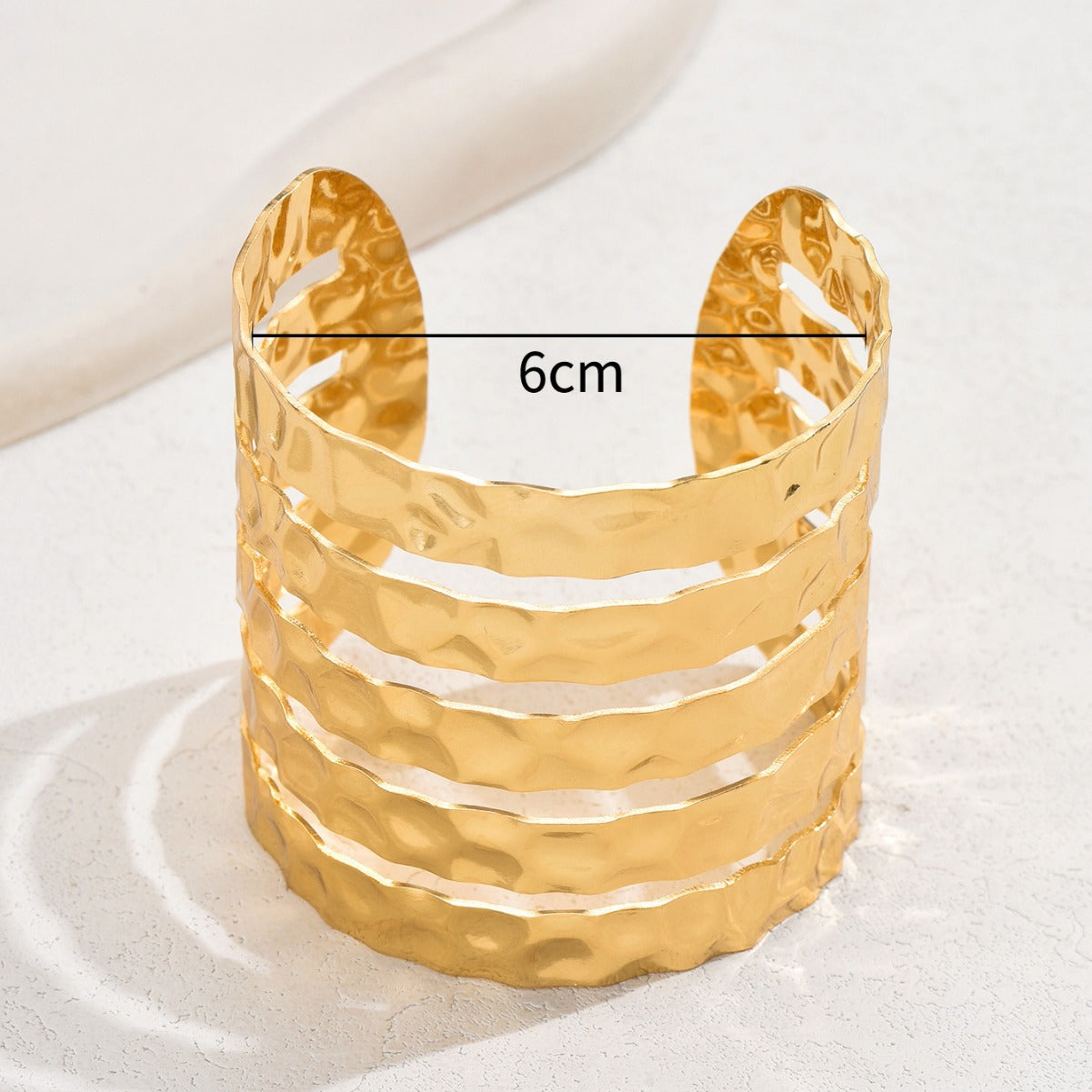 Minimalist Geometric C-Shaped Adjustable Bracelet for Women Made of Iron with Contemporary Fashion Design