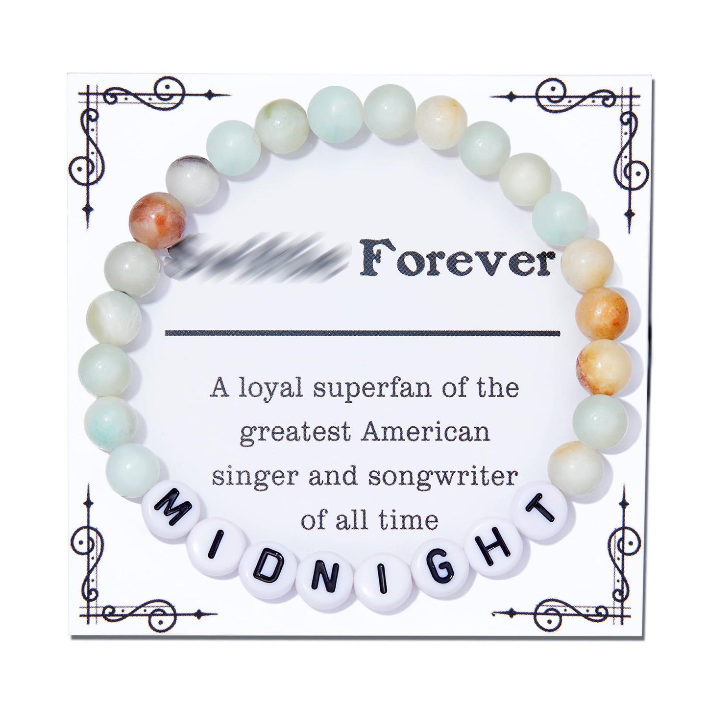 Love Letter Resin Stretch Bracelet for Women