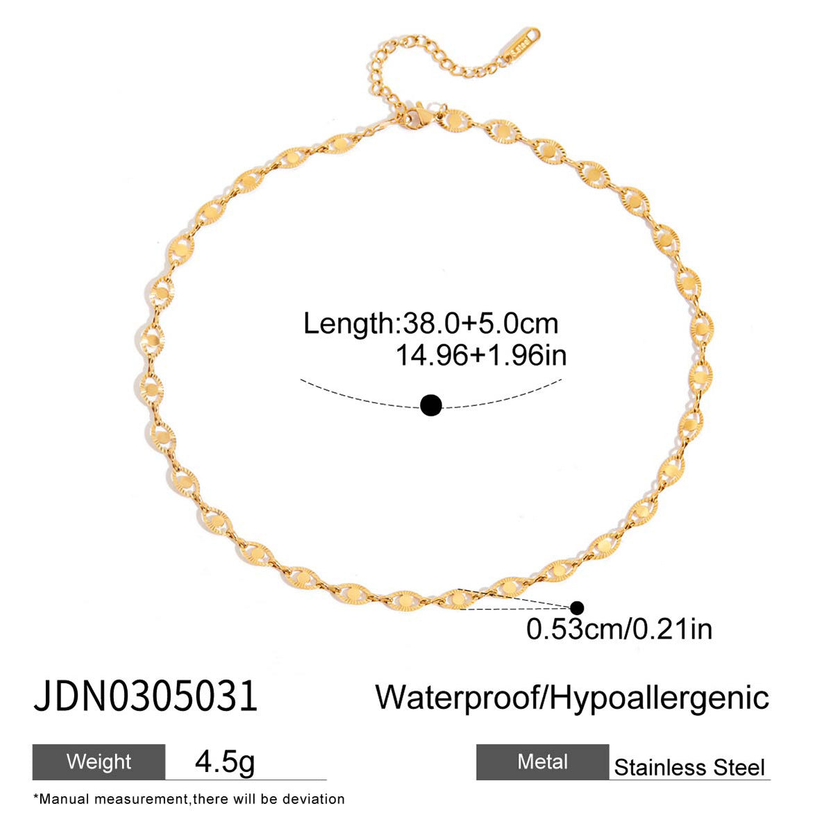 Collana da donna minimalista geometrica in acciaio inossidabile con pendente in acciaio al titanio e finitura galvanizzata