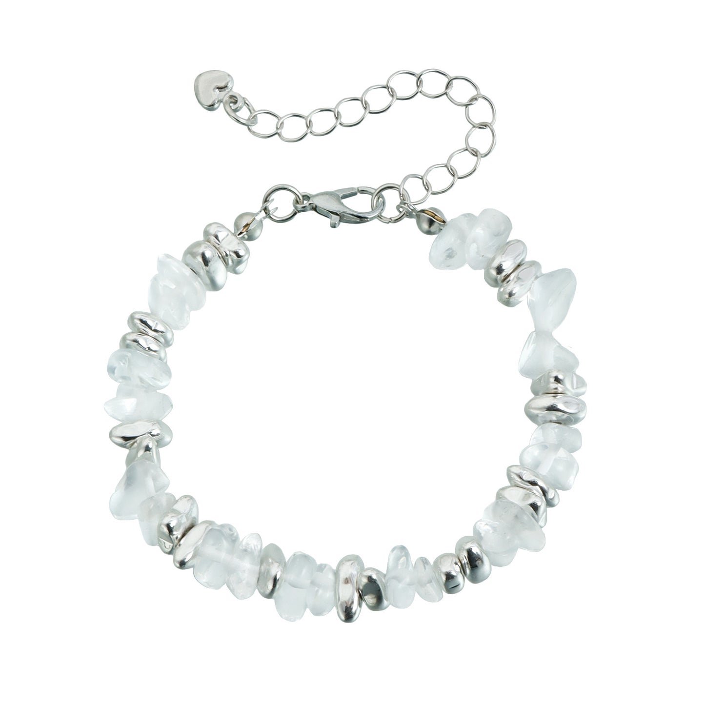Minimalist Geometric Plated Hematite Stone Beaded Necklace Casual Abstract Jewelry for Women and Men