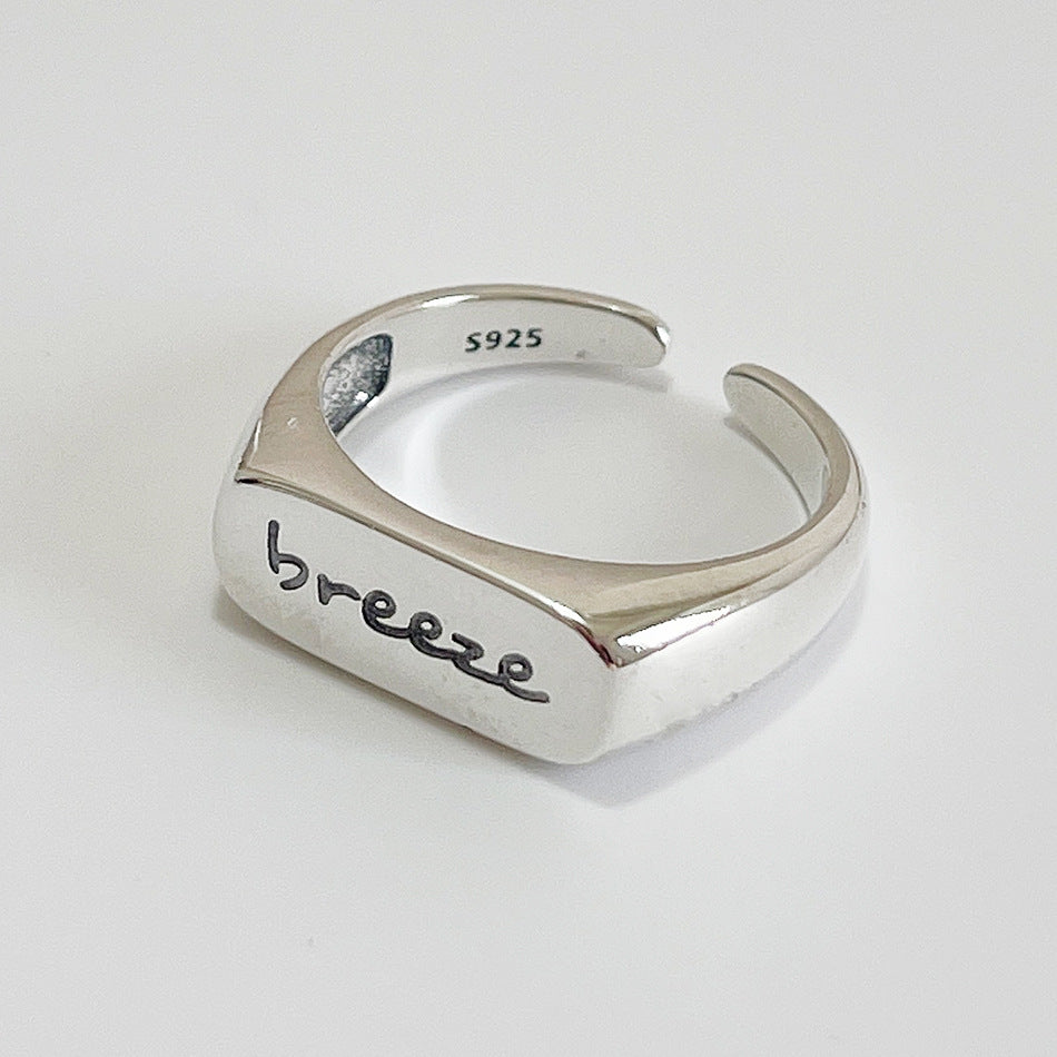 Anillo dulce de plata de ley 925 con incrustaciones de corazón para mujer