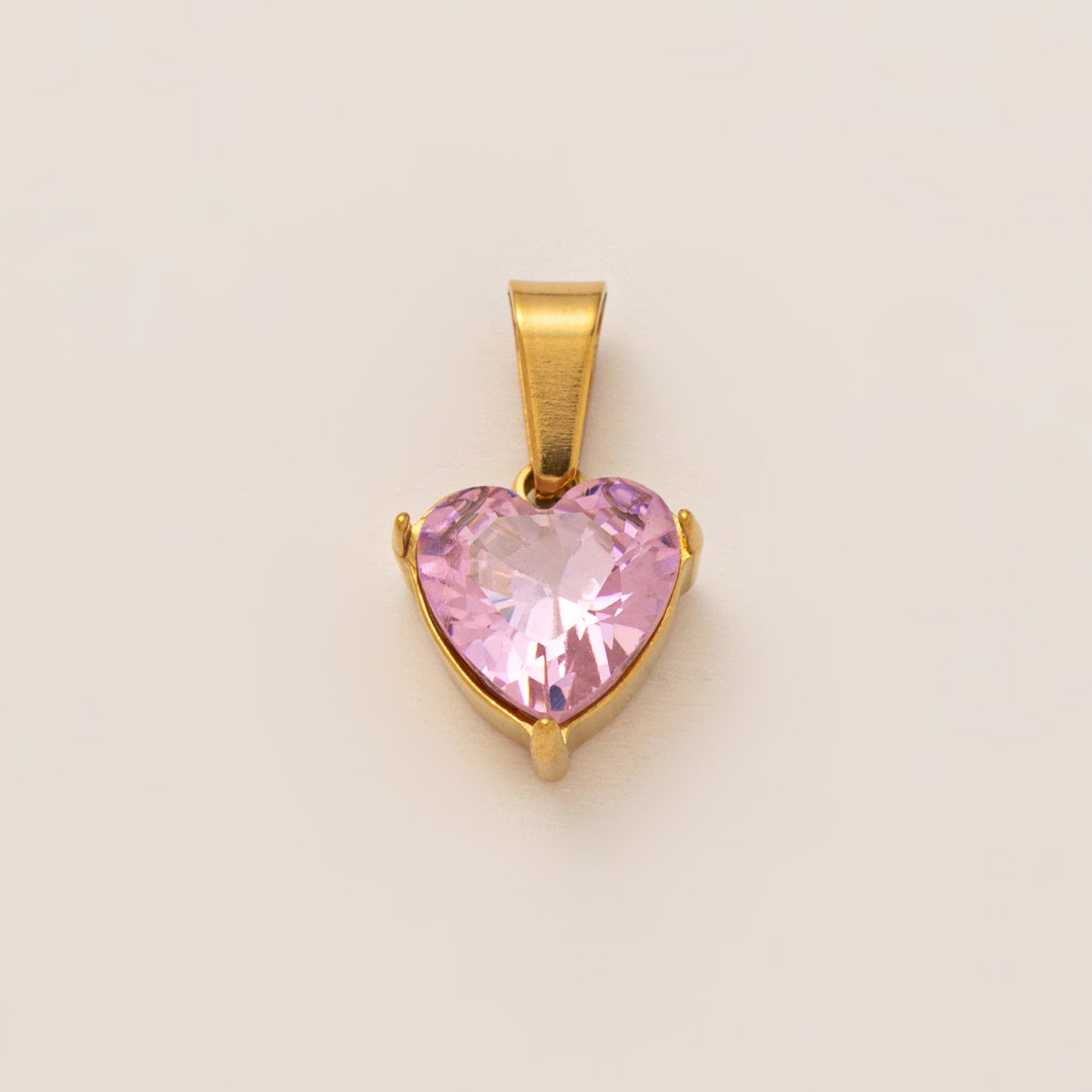 Vintage Geometric Stainless Steel 18K Gold Plated PVD Cubic Zirconia Pendant Necklace Charm Bar for Unisex