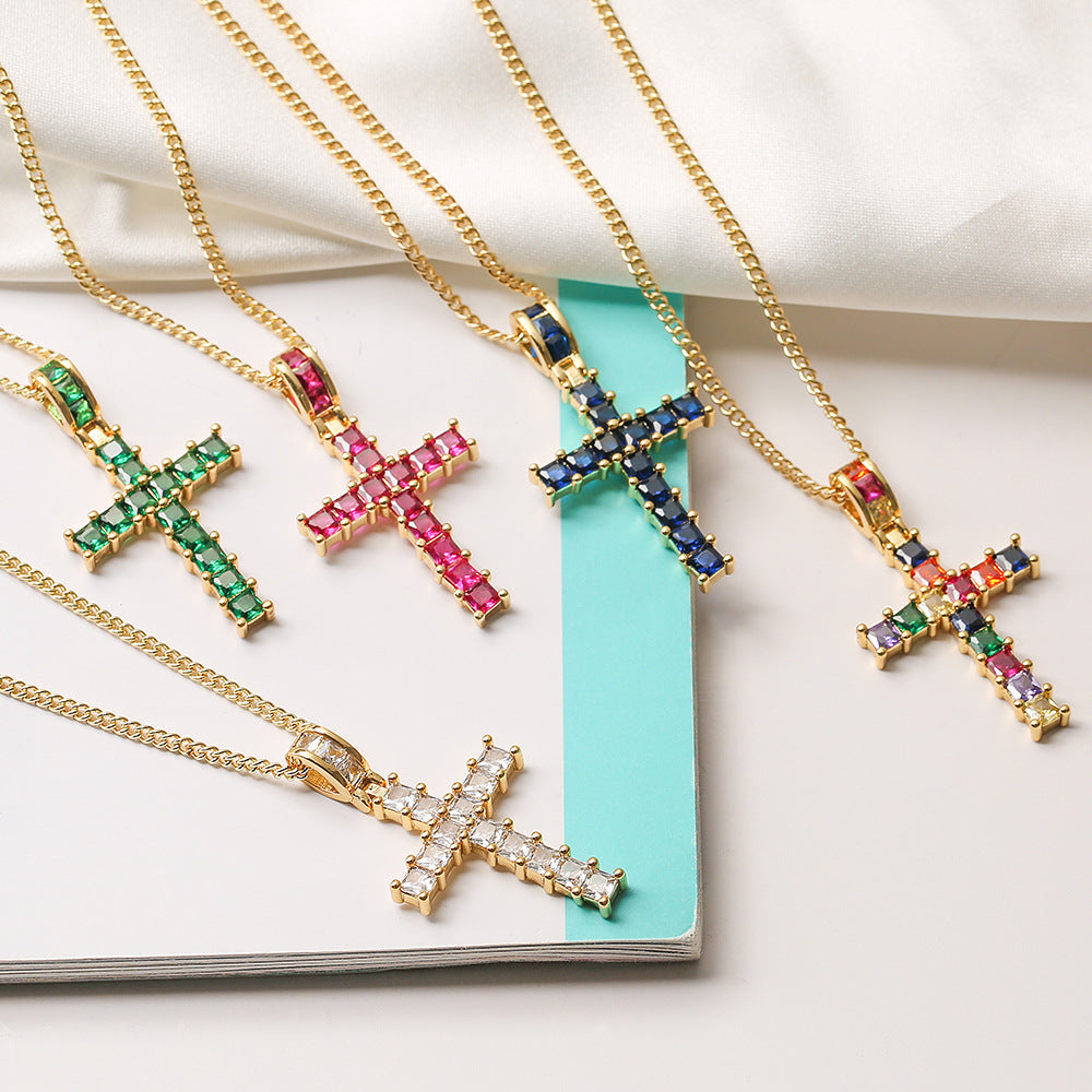 Luxury Geometric Pendant Necklace for Women in Copper with Gold Plating, Fashionable and Unique Statement Jewelry