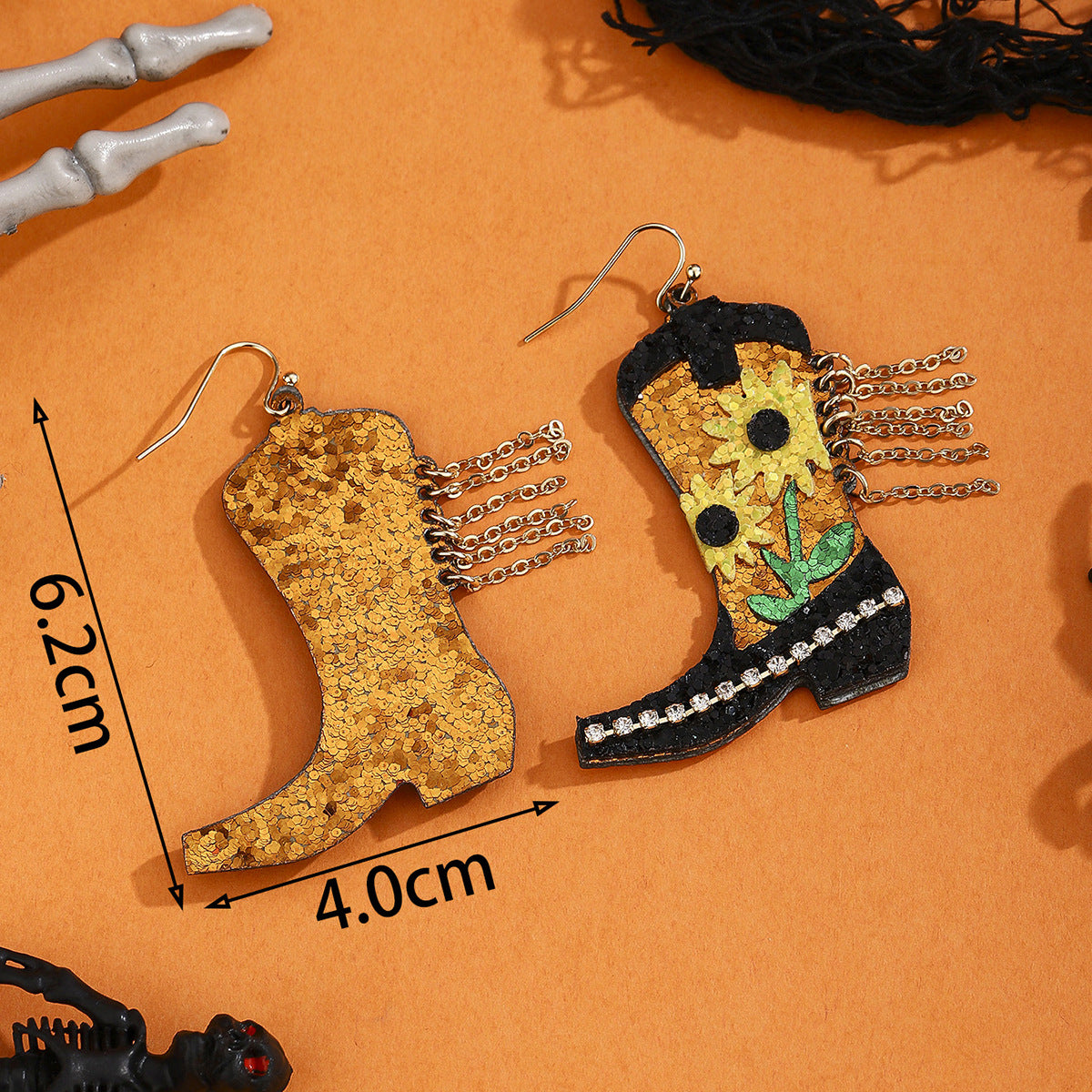 Pendientes de cuero sintético geométricos con forma de corazón y fruta, estilo étnico vintage, con postes de acero inoxidable galvanizado para mujer