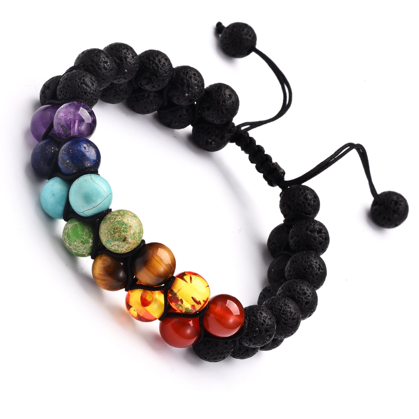 Sweet Geometric Matte Agate Turquoise Woven Bracelet Unisex Yoga Jewelry