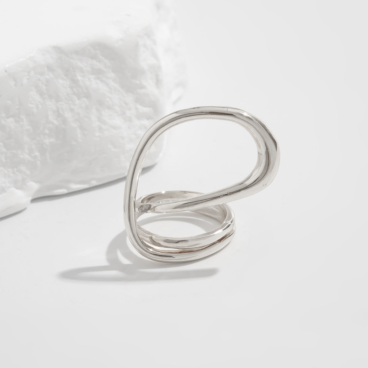 Asymmetric Teardrop Plated Zinc Alloy Bracelet Set