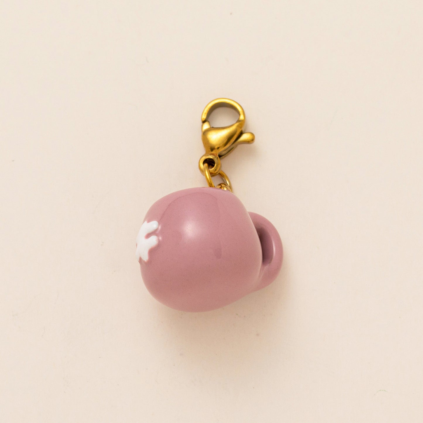 Vintage 18K Gold Plated Fruit Plant Titanium Steel Charm Bar Necklace