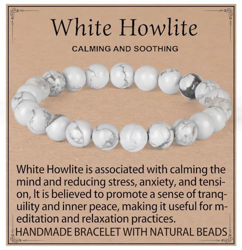 Natural Crystal Agate Round Beaded Stretch Bracelet Unisex