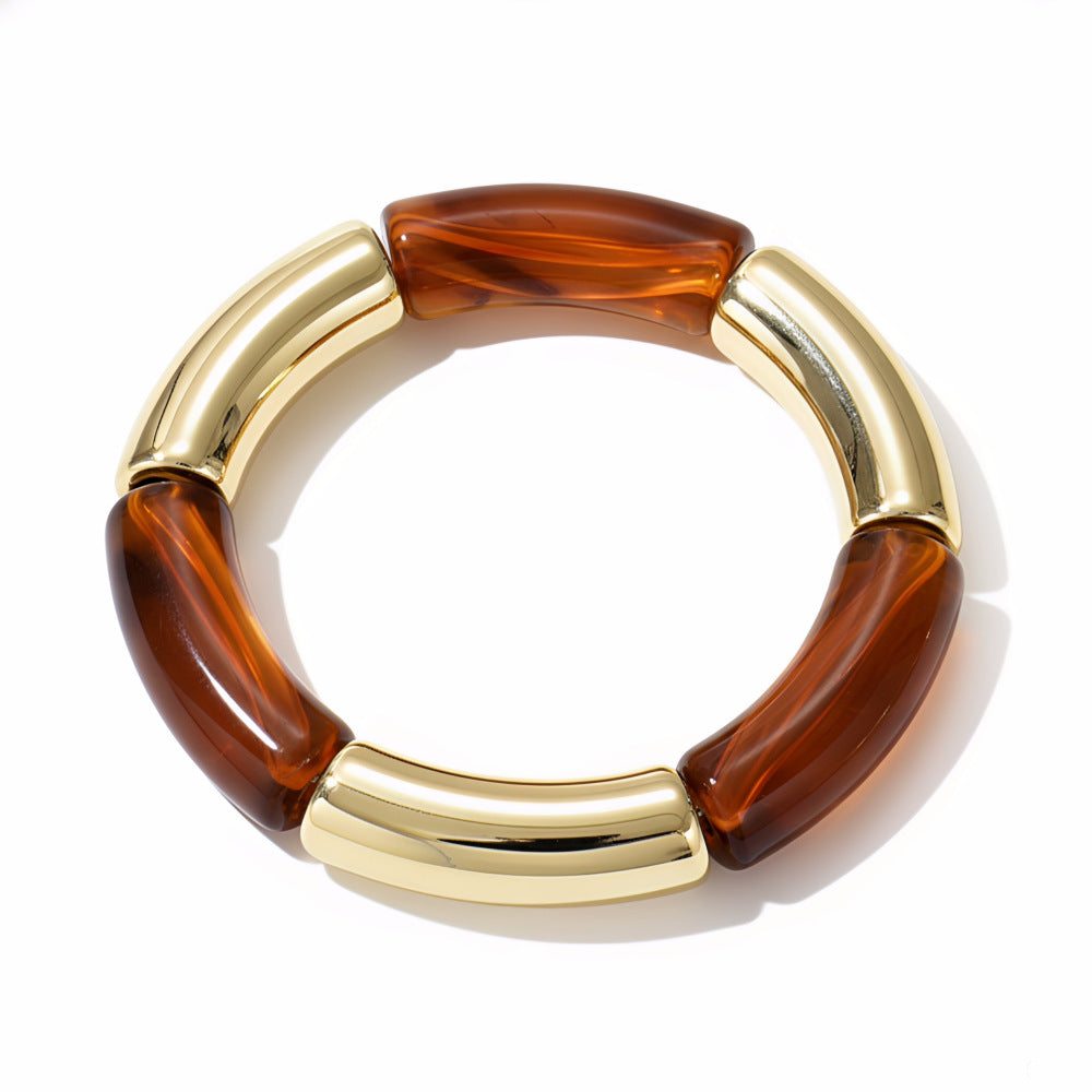 Vintage Marble Texture Acrylic Bracelet for Women