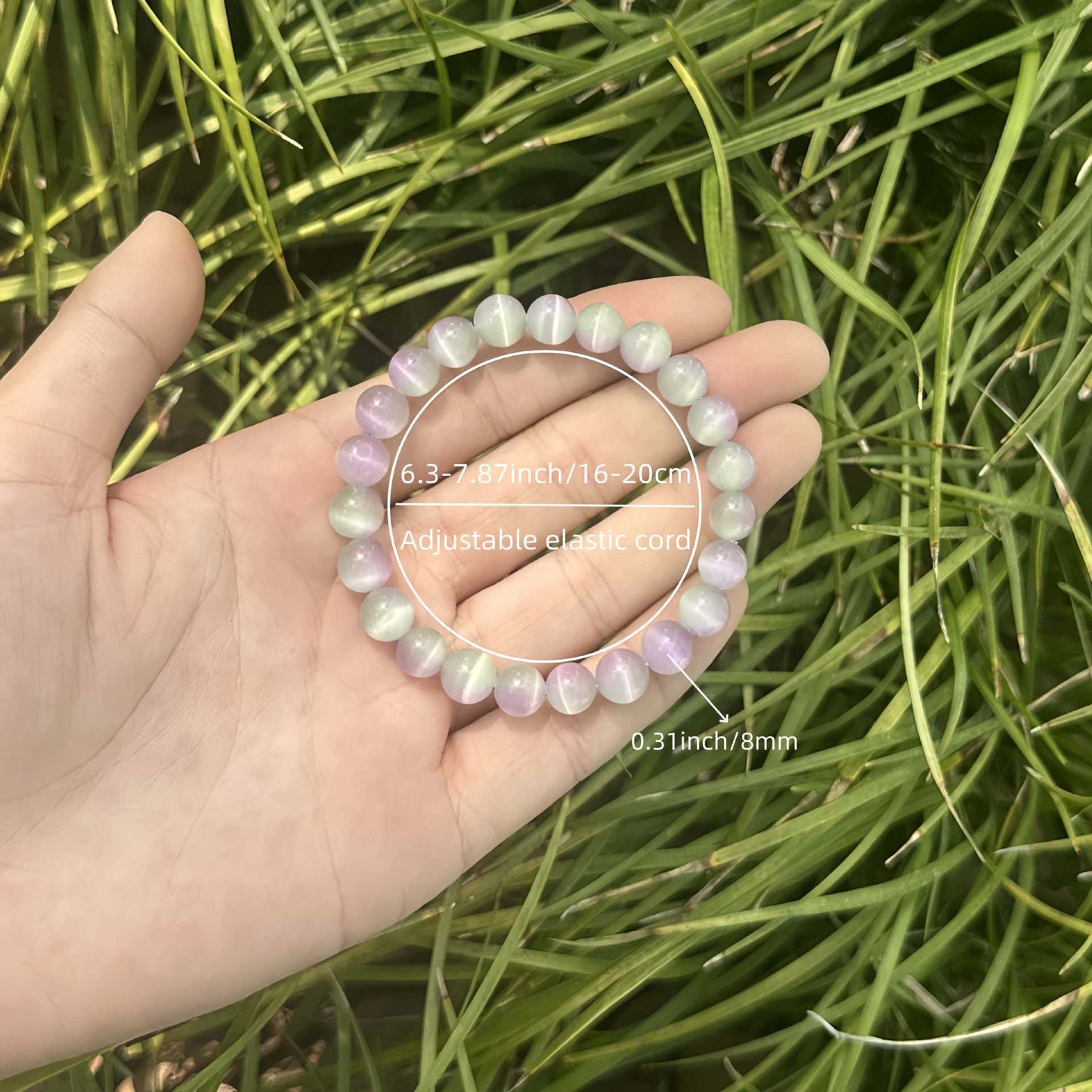 Luxury Elegant 8mm Crystal Bracelet for Unisex