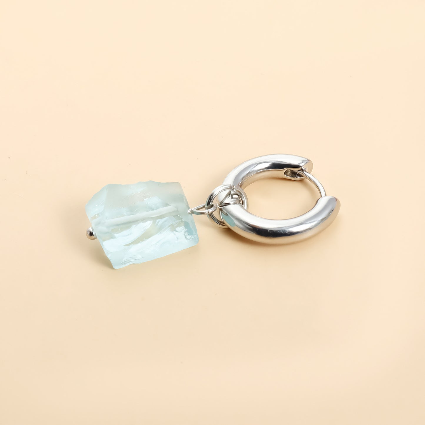 Aretes Geométricos Vintage de Aleación de Zinc con Acabado Galvanizado para Mujer