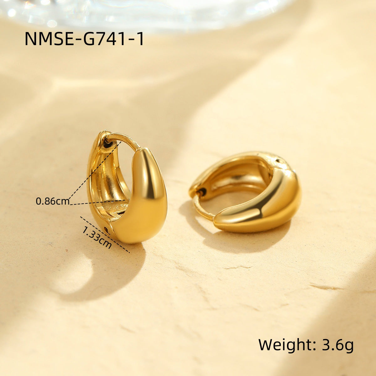 Minimalist Geometric Stainless Steel Ear Cuffs with Plating Finish for Women Fashion Earrings