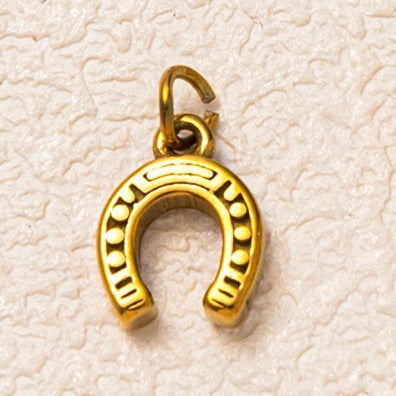 Minimalist Gold Plated Brass Heart Charm Bar
