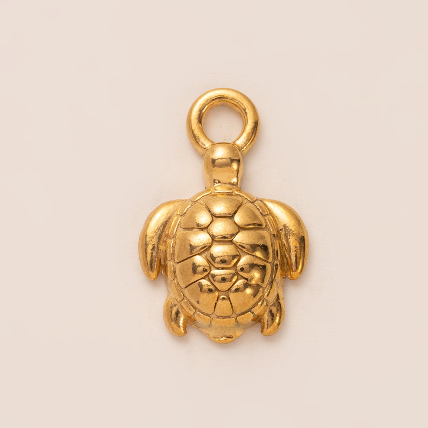 Vintage 18K Gold Plated Stainless Steel Fish Charm Bar Necklace for Unisex