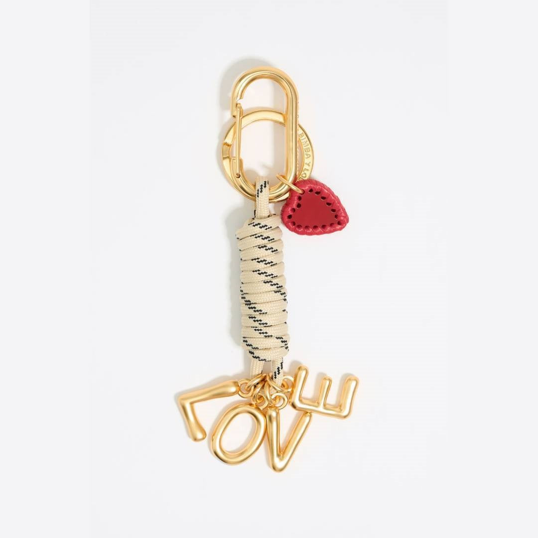 Sweet 18K Gold Plated Alloy Heart Charm Bar