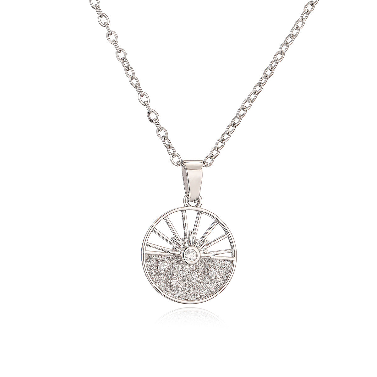 Minimalist Geometric Pendant Necklace for Women, Copper Base with Real Gold Plating, Irregular Shape Statement Collarbone Chain