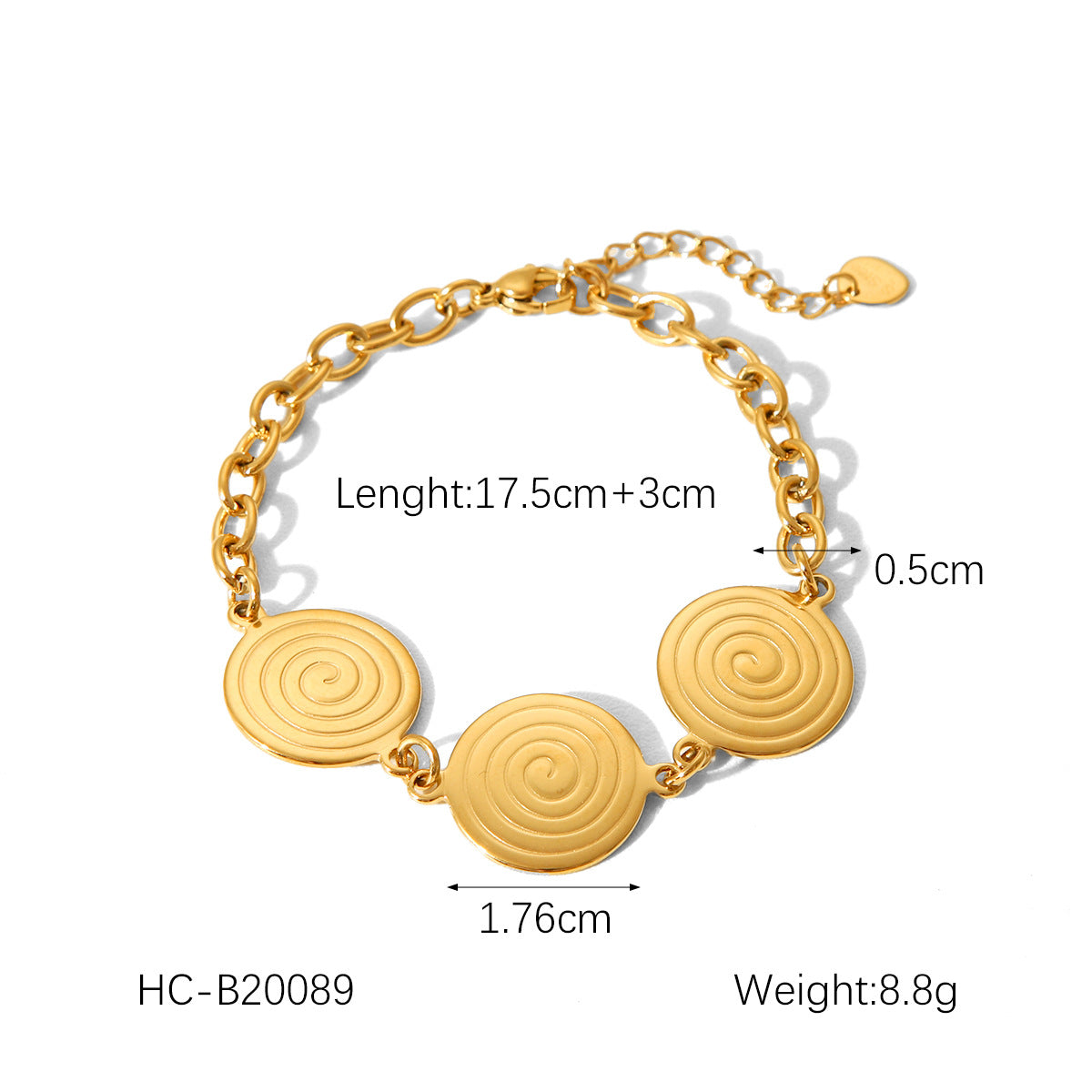 Collana da donna in acciaio inossidabile con cerchio geometrico, stile Fashion Ins, placcata oro 18 carati, catena a croce