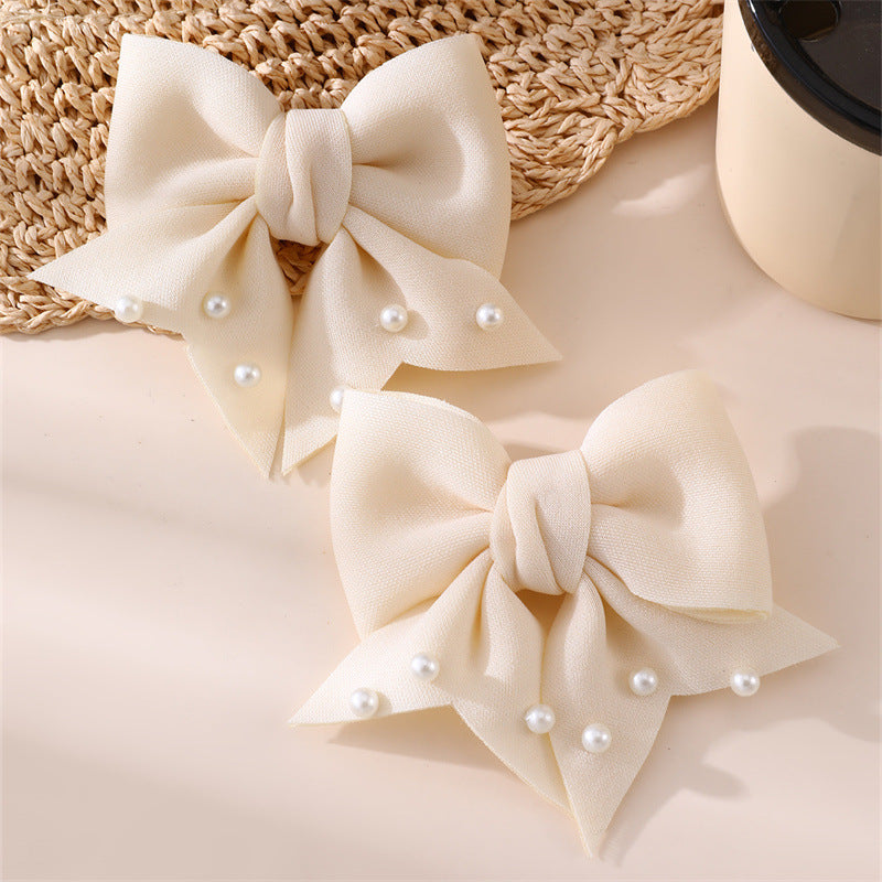 Fermaglio per Capelli a Fiocco in Resina Artigianale per Bambine con Dettagli Arricciati e in Rete, Stile Principessa, Accessorio Fresco per Capelli