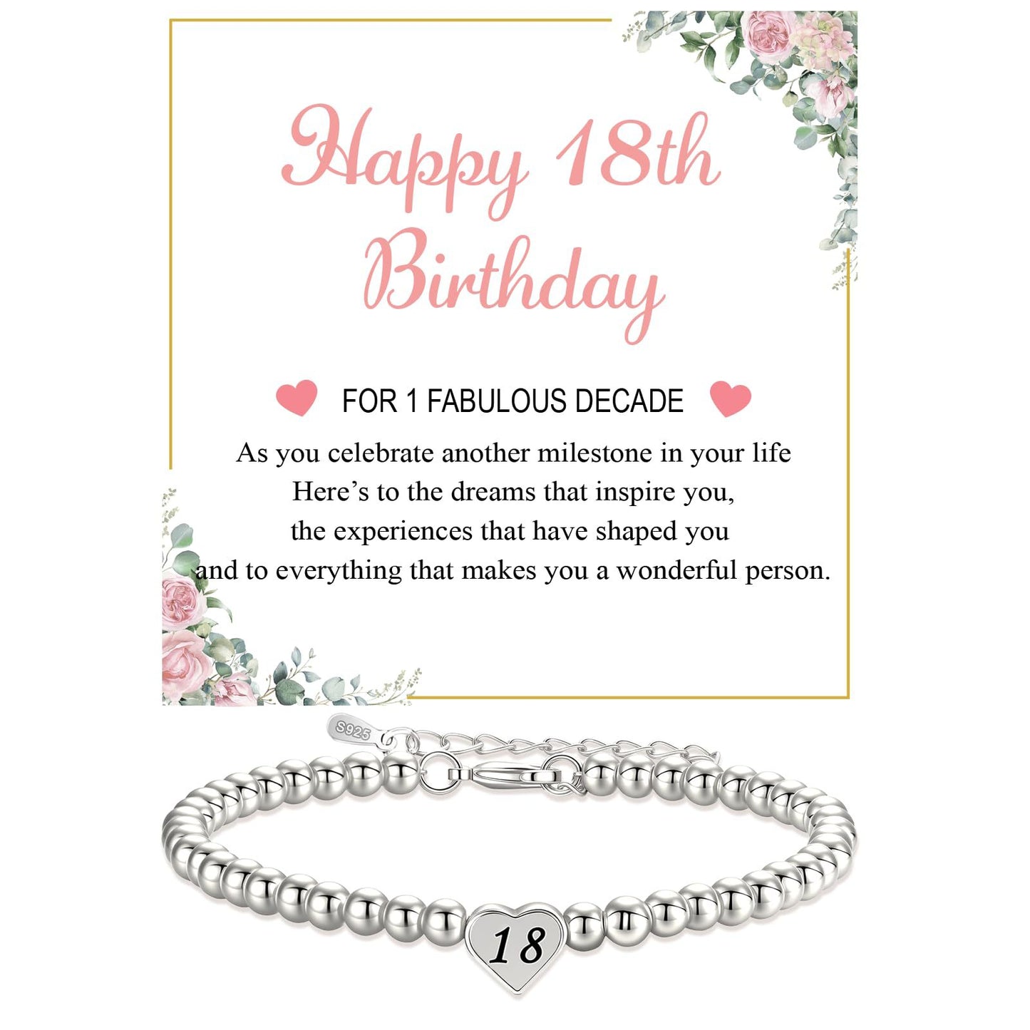 Personalized Heart Letter Number Brass Plated Silver Adjustable Bracelet Unisex Fashion Jewelry