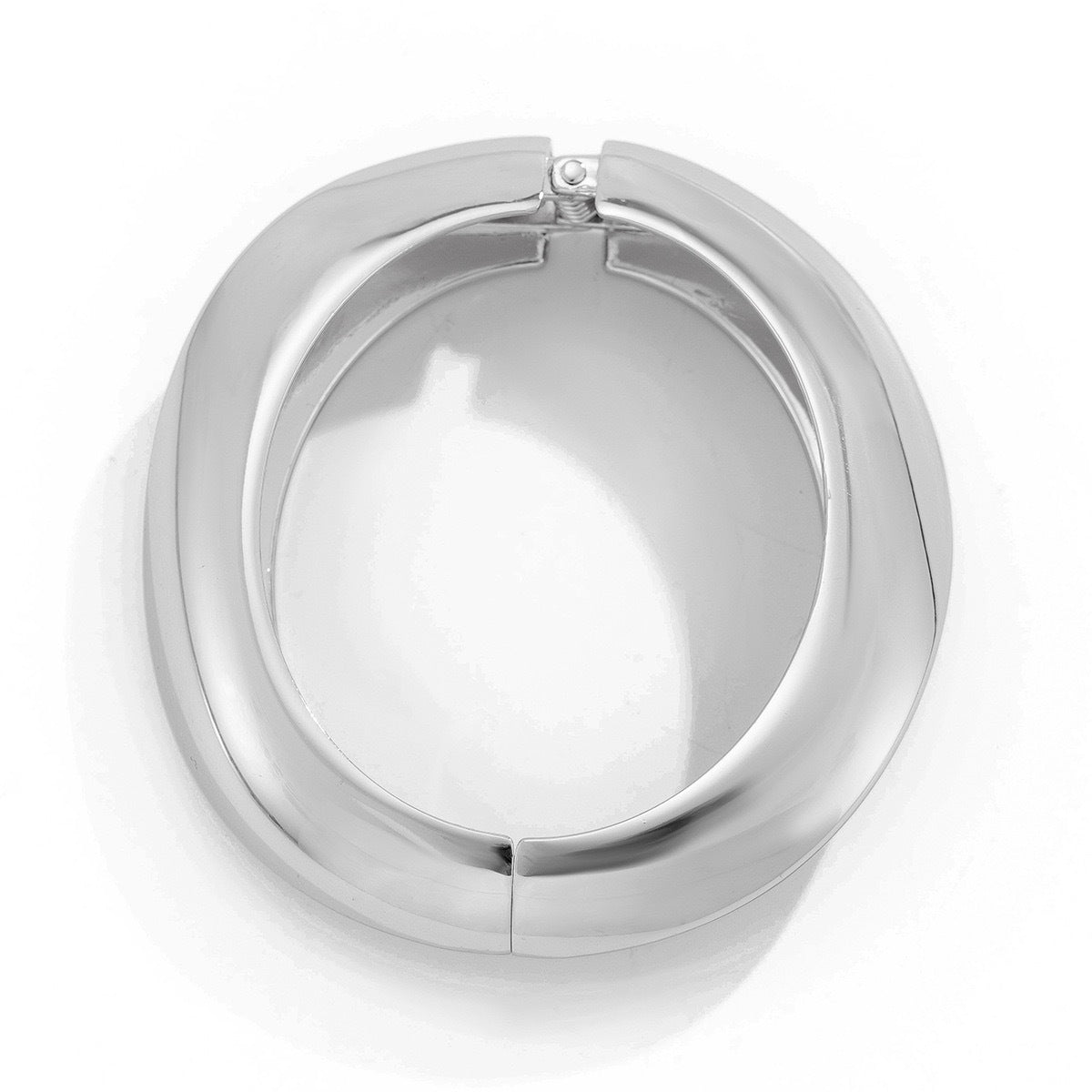 Bracciale da donna a polsino placcato in metallo a goccia geometrica di tendenza