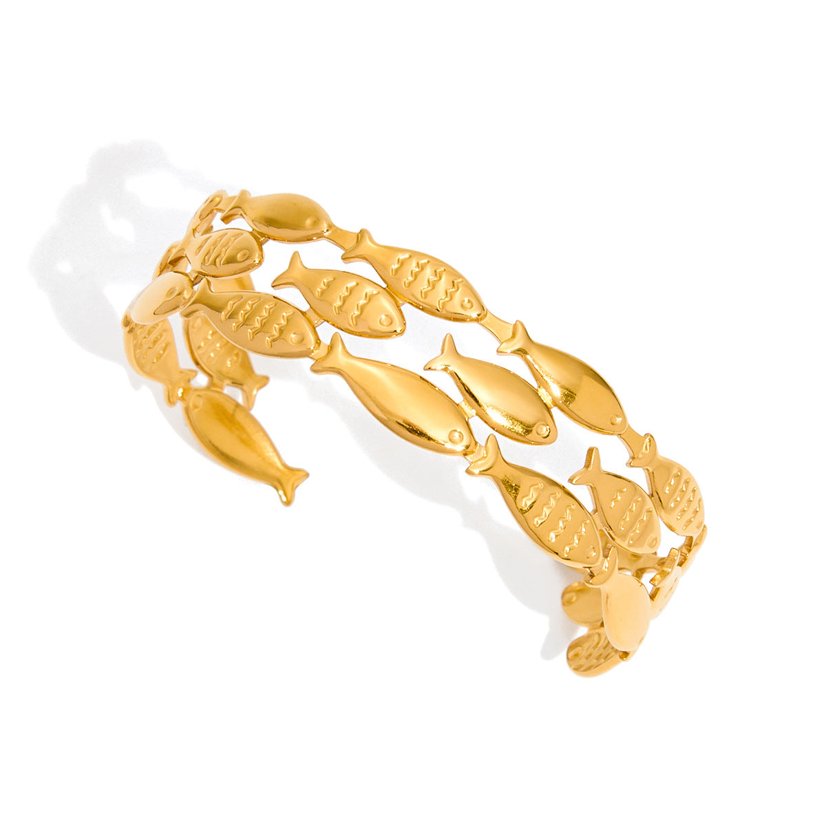Pulsera tipo brazalete hueco de acero inoxidable martillado geométrico minimalista con acabado pulido, joyería de acero de titanio