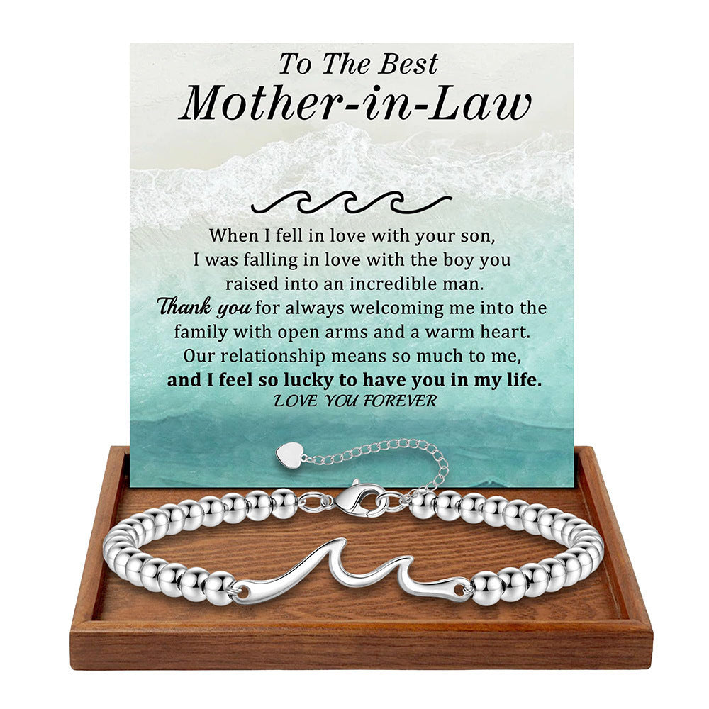 Fashionable Heart Shaped Plated Stainless Steel Bracelet for Women
