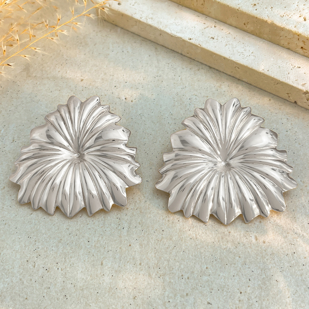 Anello da donna minimalista geometrico a goccia in lega con finitura placcata Anello da dito aperto impilabile