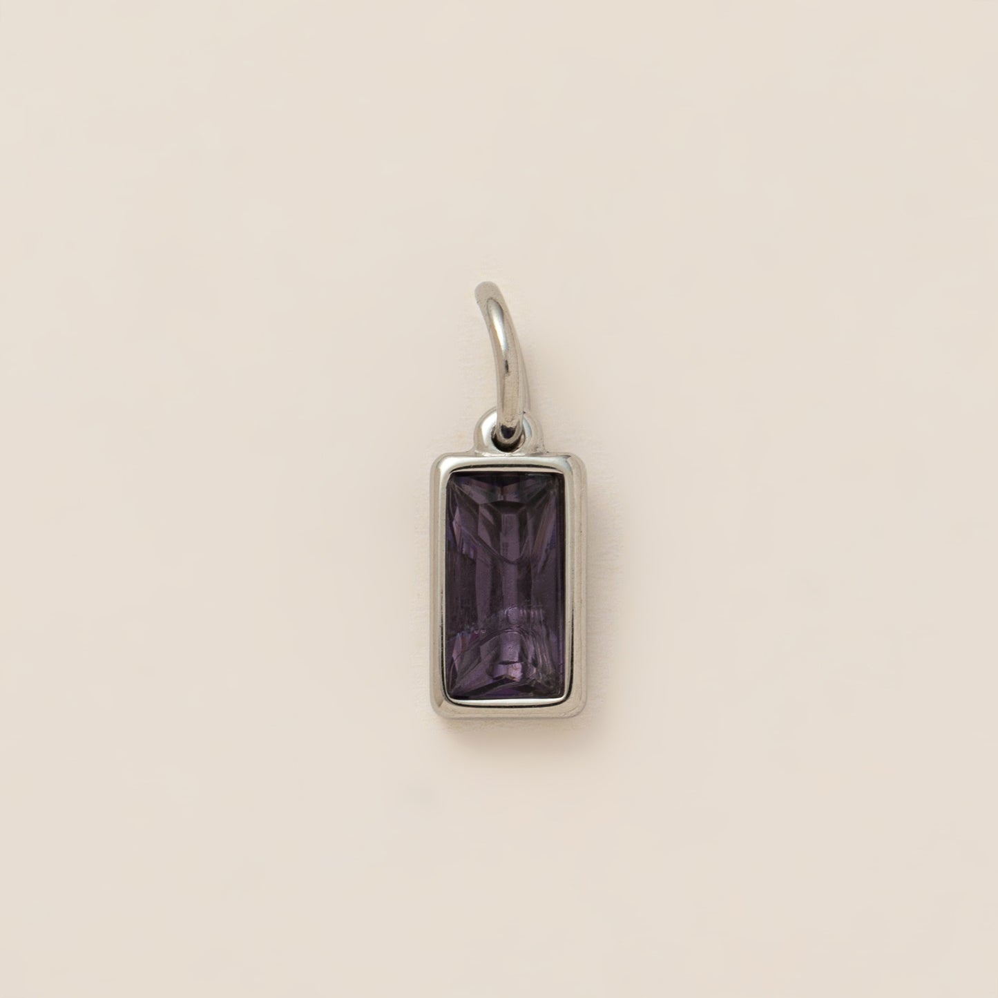 Minimalist 18K Gold Plated Round Square Geometric Gemstone Pendant Necklace for Unisex