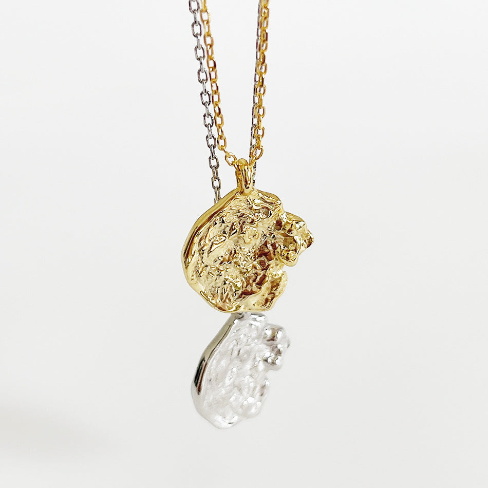 Collana Minimalista in Argento Sterling 925 con Maglie e Catena Cable
