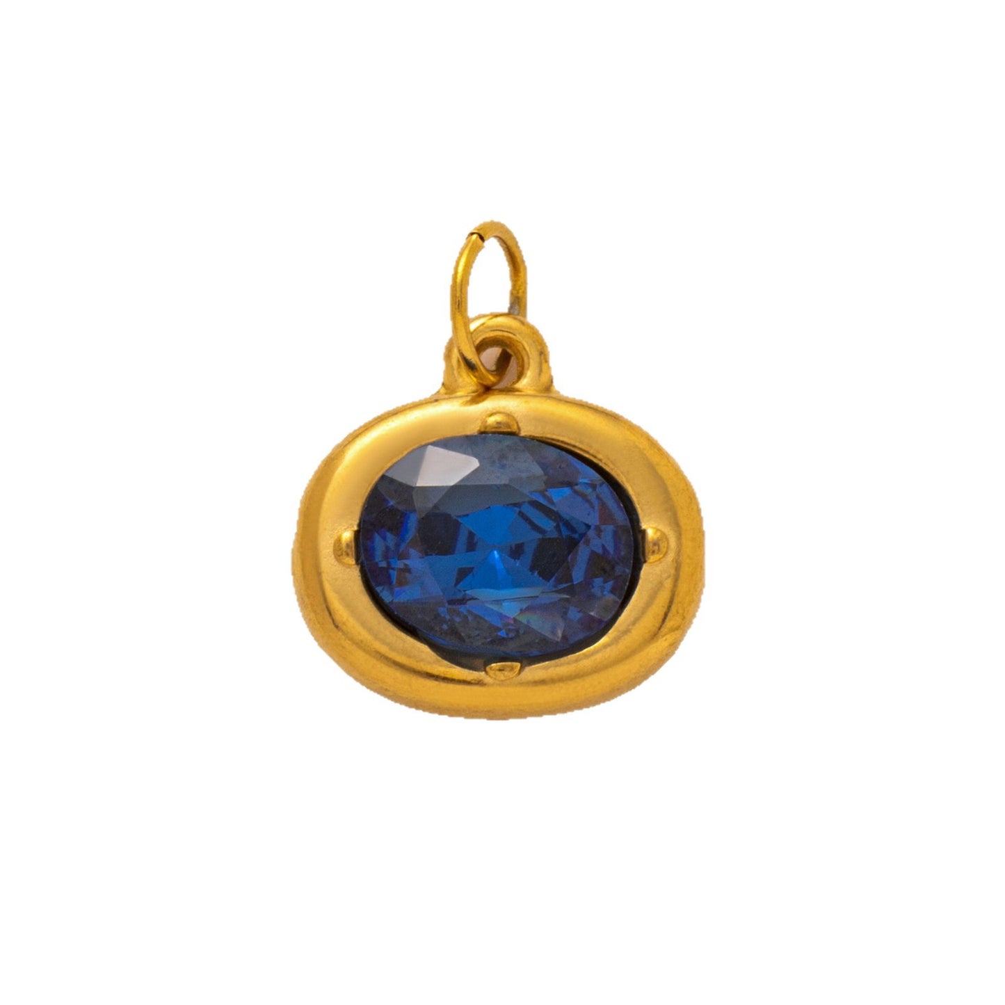 Vintage 18K Gold Plated Stainless Steel Abstract Pendant Charm Bar PVD Coated
